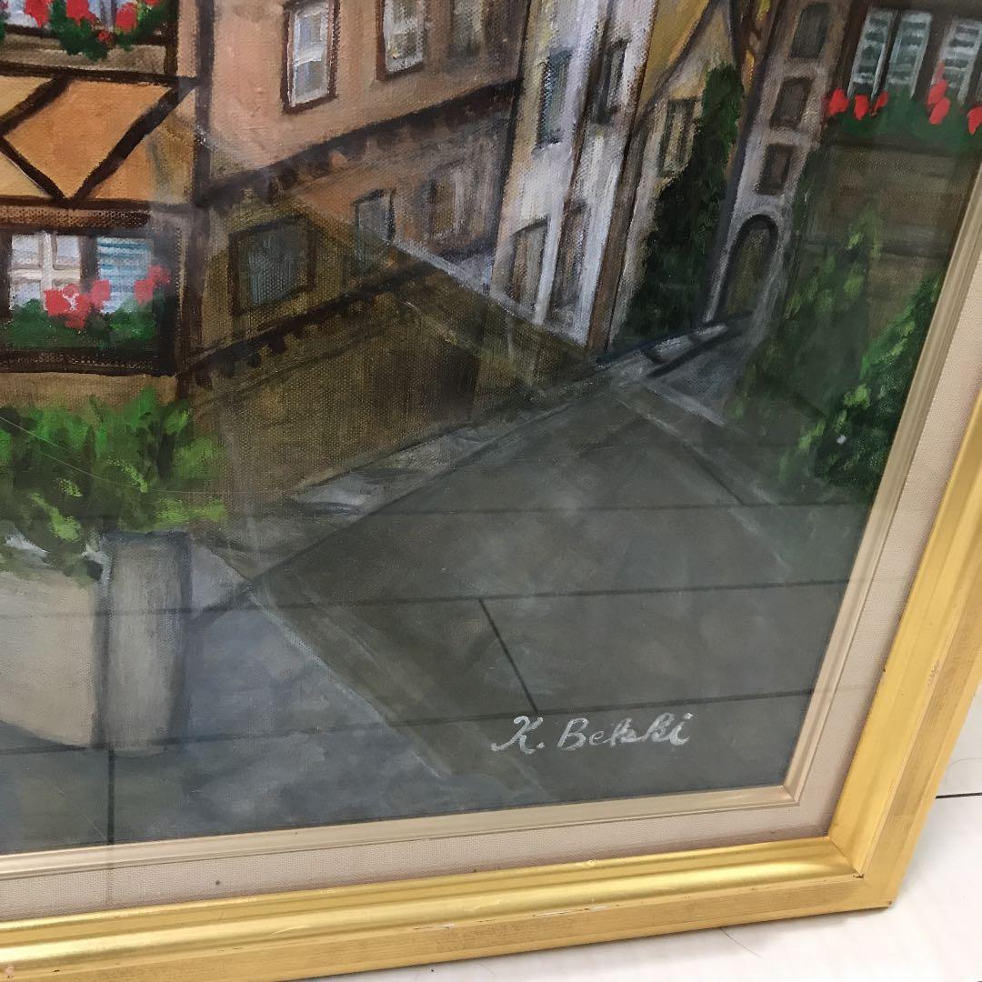 油絵　油彩　直筆　ローテンブルク　ドイツ　ペンティング　タペストリ　絵画