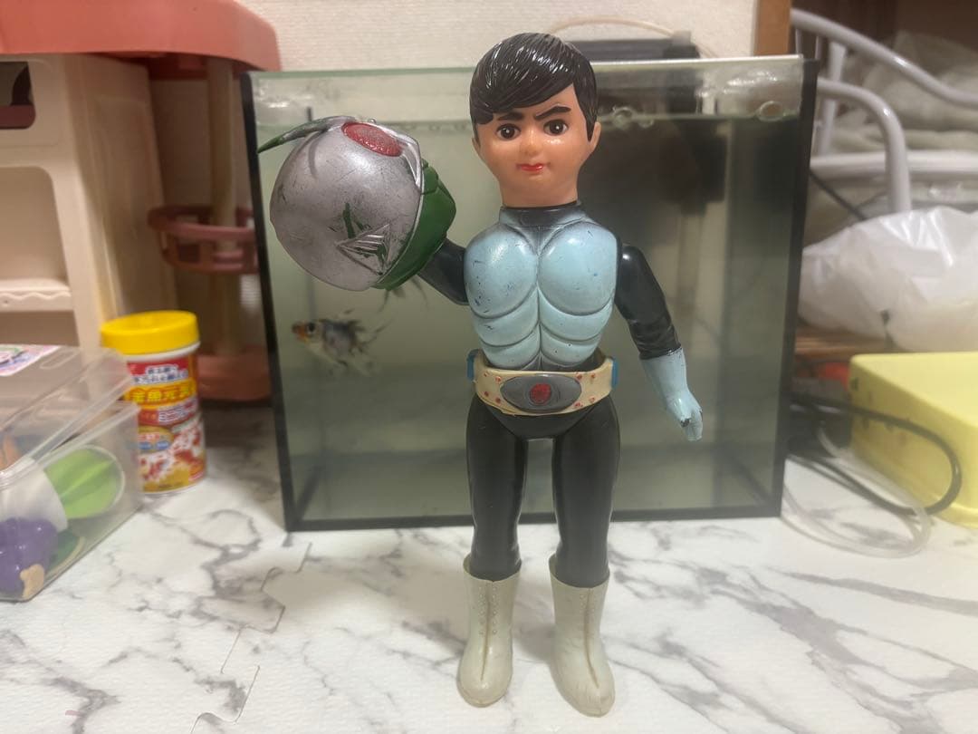 当時物　旧バンダイ　仮面ライダー　ソフビ