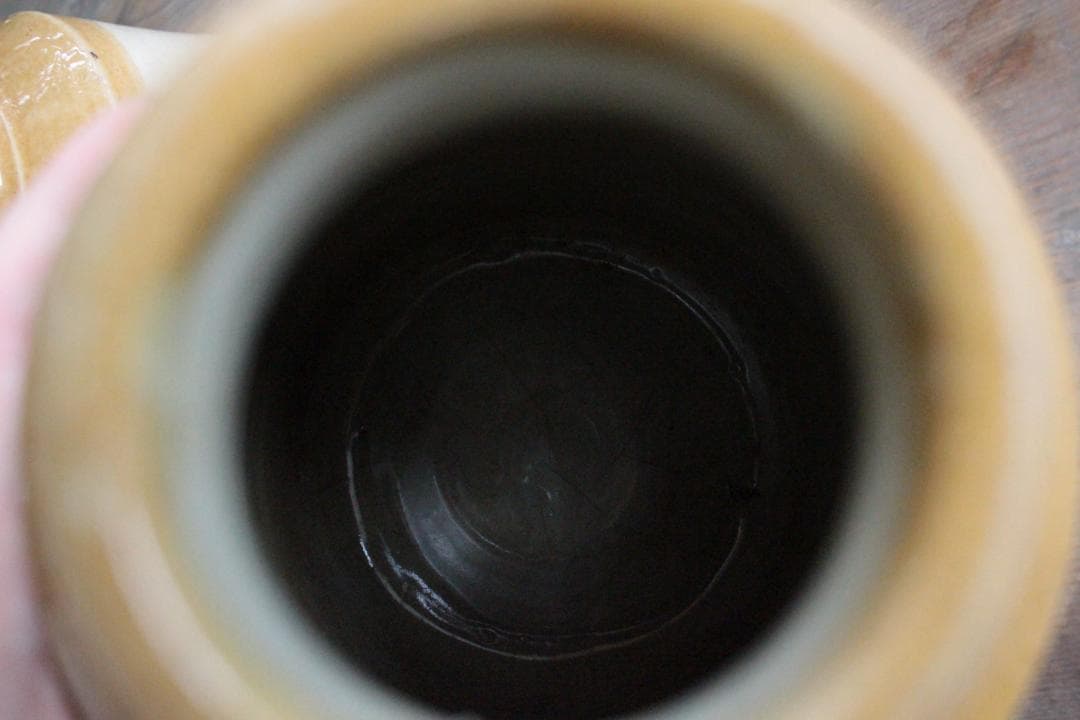 Lサイズ/イギリス陶器ストーンウェアボトル/アンティーク・ヴィンテージ