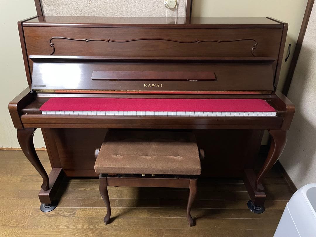 【上品なデザイン】KAWAI c-113 アップライトピアノ スツール付き