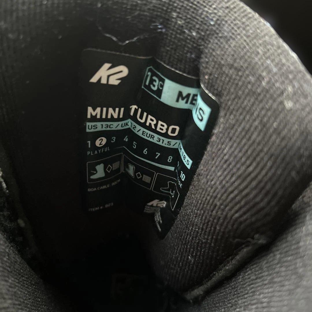 K2 スノーボードブーツ　靴　MINI TURBO 18.5センチ　キッズ