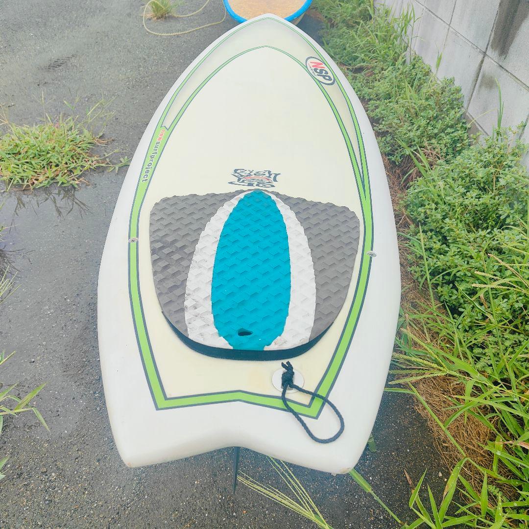 【極美品】NSP ショートボード 5’6” フィッシュテール 付属品完備 送料込