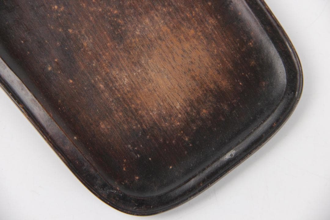 書道具 甲斐雨端硯 十一代 雨宮静軒作 石硯 共箱 FJ21-10