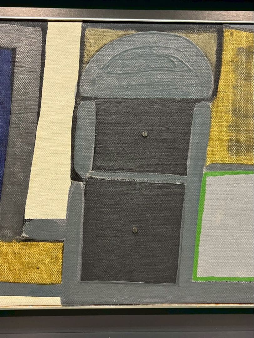 馬場彬「構成」油彩 1984年 個展出展作品