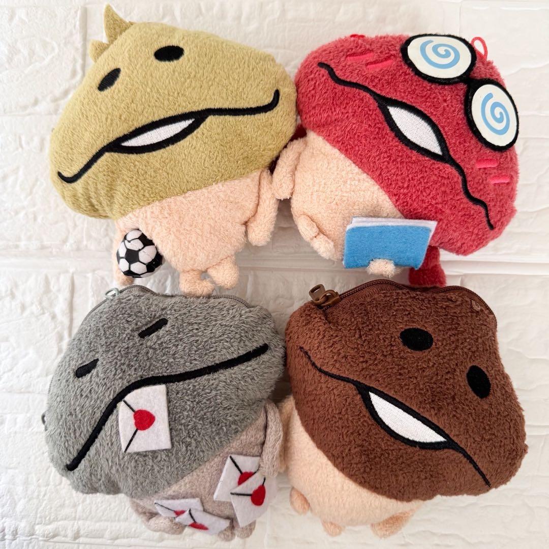 おさわりなめこ探偵栽培キット ぬいぐるみ大&ぬいぐるみストラップ&ポーチセット