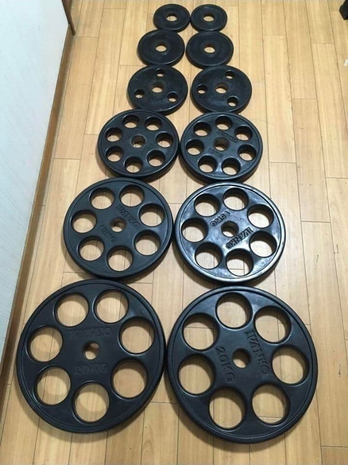 IVANKOイヴァンコ オリンピックプレートセット計107.5kg 穴径50mm