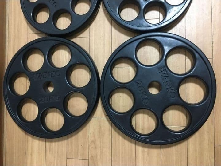 IVANKOイヴァンコ オリンピックプレートセット計107.5kg 穴径50mm