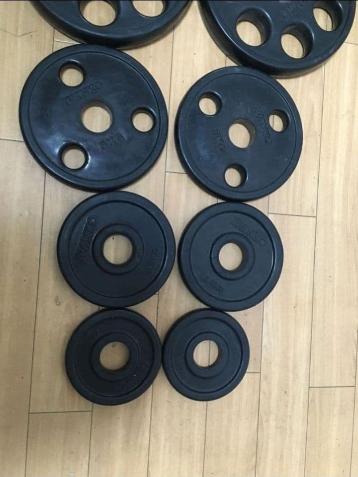 IVANKOイヴァンコ オリンピックプレートセット計107.5kg 穴径50mm