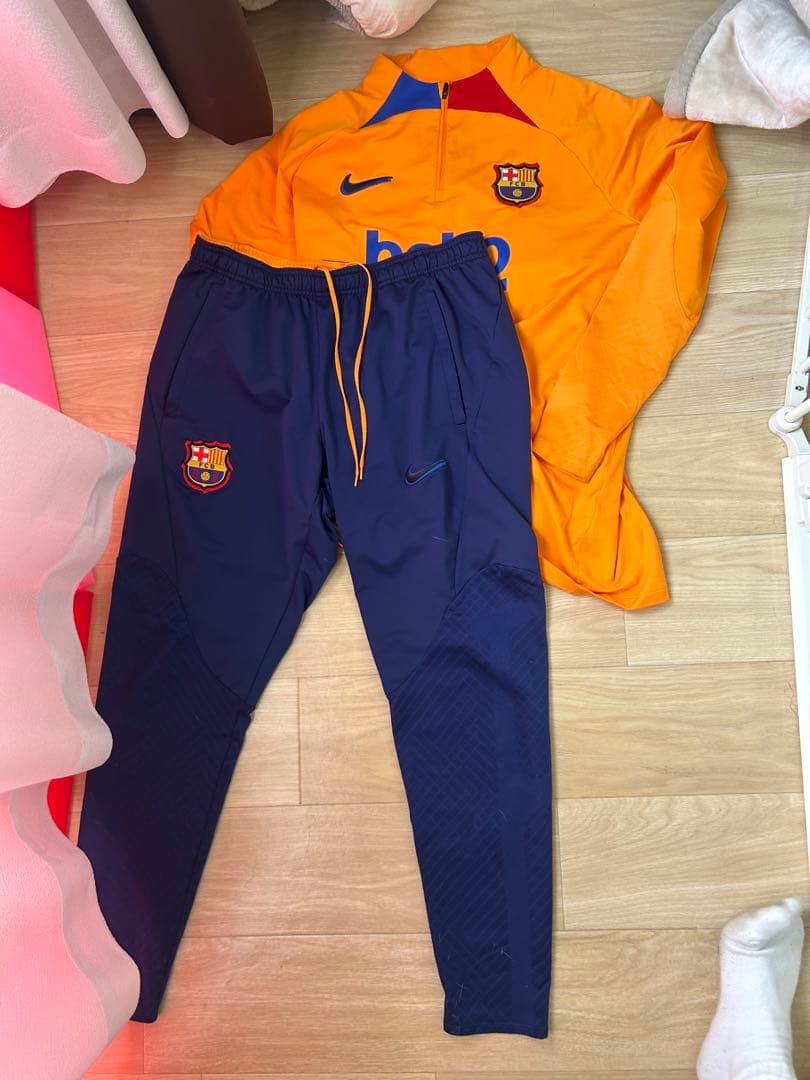 Nike FC Barcelona バルセロナ トレーニングジャージ 上下セット