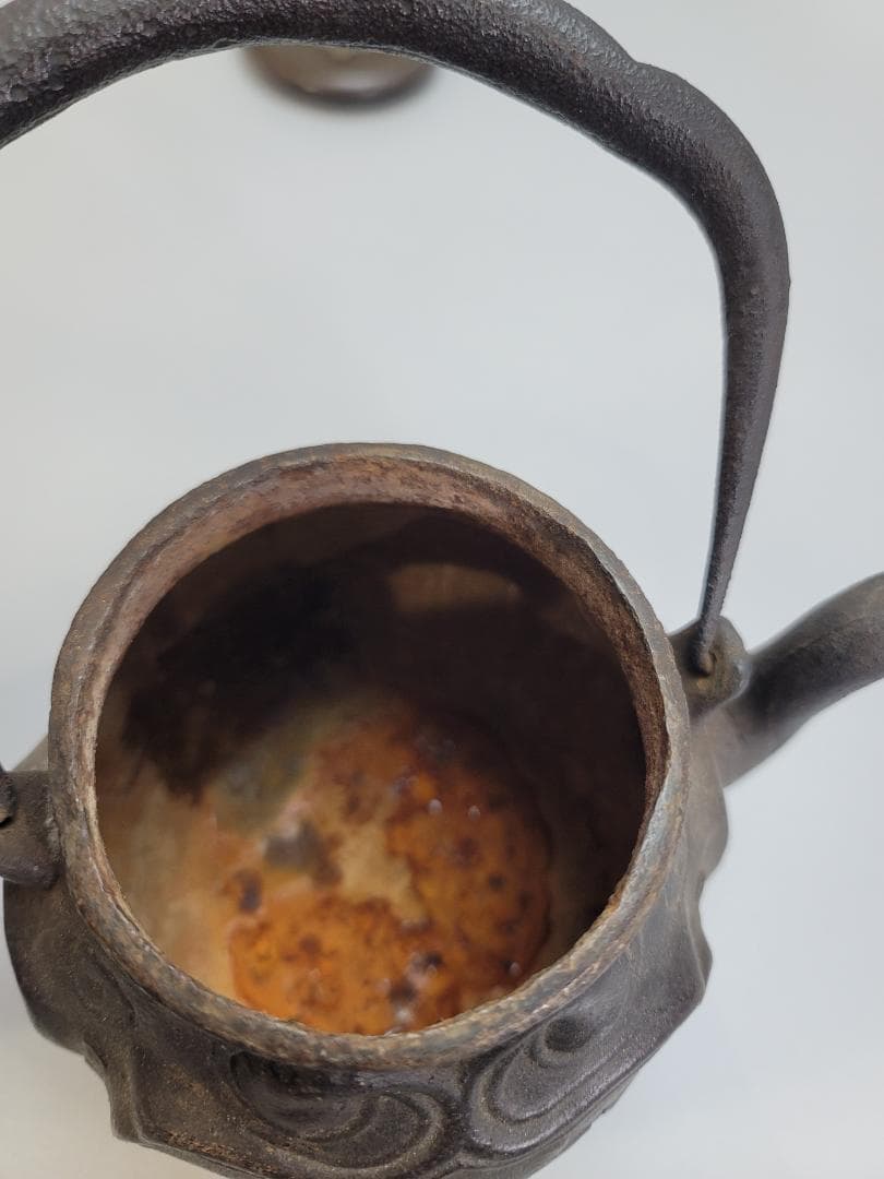 名人 大国造 鉄瓶 時代物