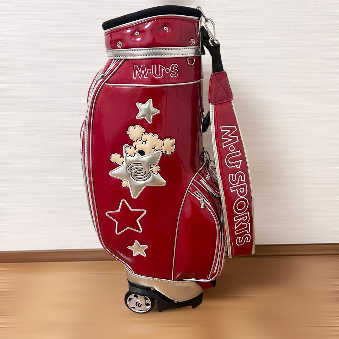 キャスター付き　希少　MU SPORTS　MU スポーツ キャディバッグ