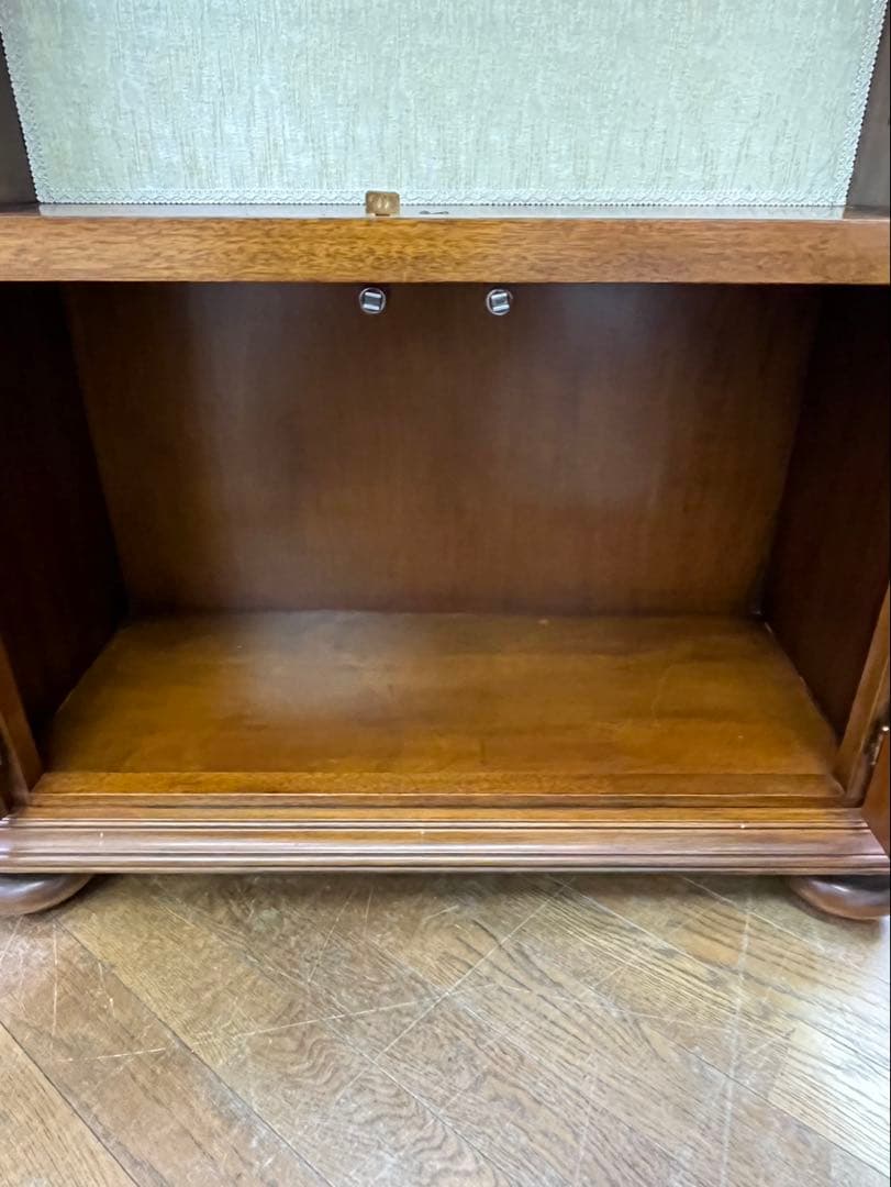 キュリオケース コレクションボード カップボード 輸入家具 木製 鍵付き