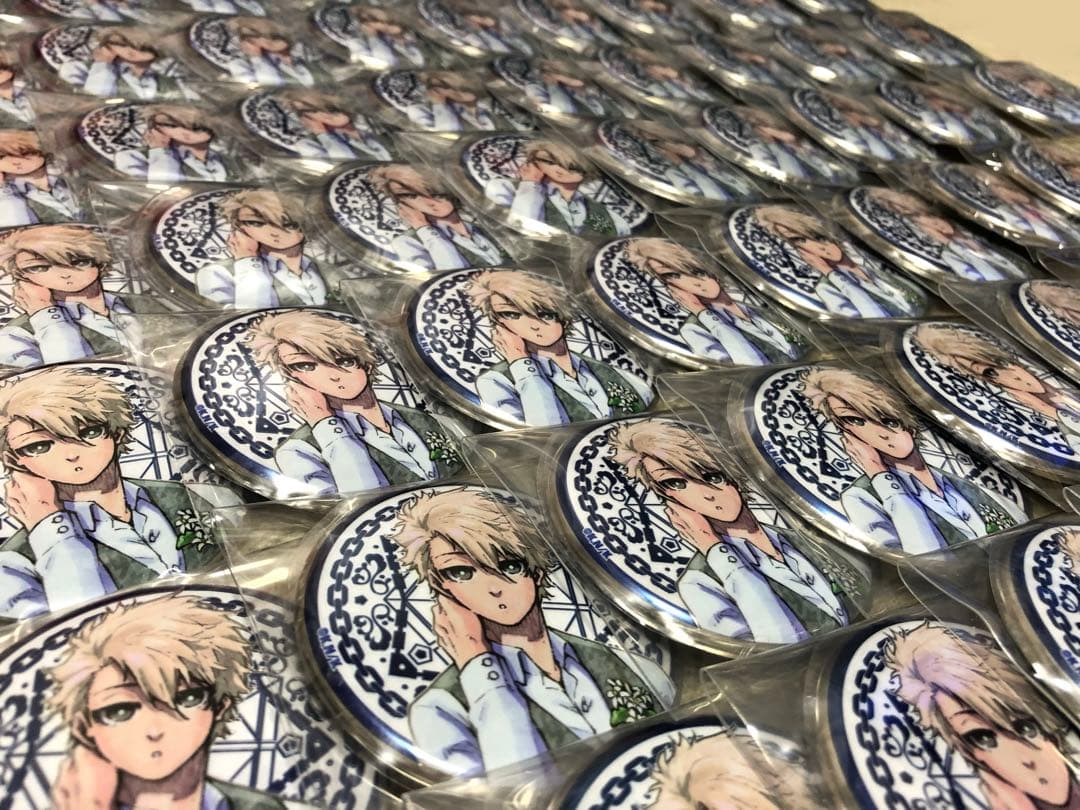 【2/15まで】kinako ブルーロック展 メタル缶バッジ 凪 60点