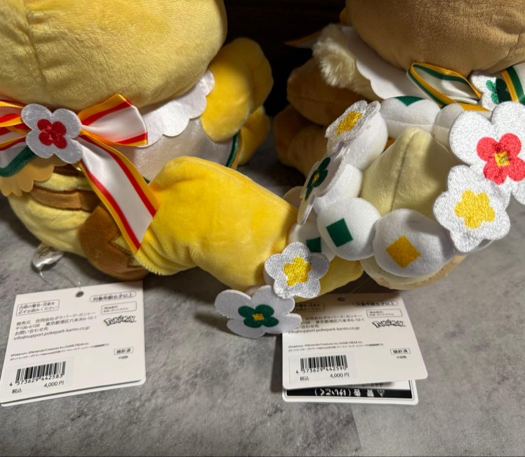 ポケパーク　カントー　限定　ポケモン ピカチュウ　イーブイ パペット
