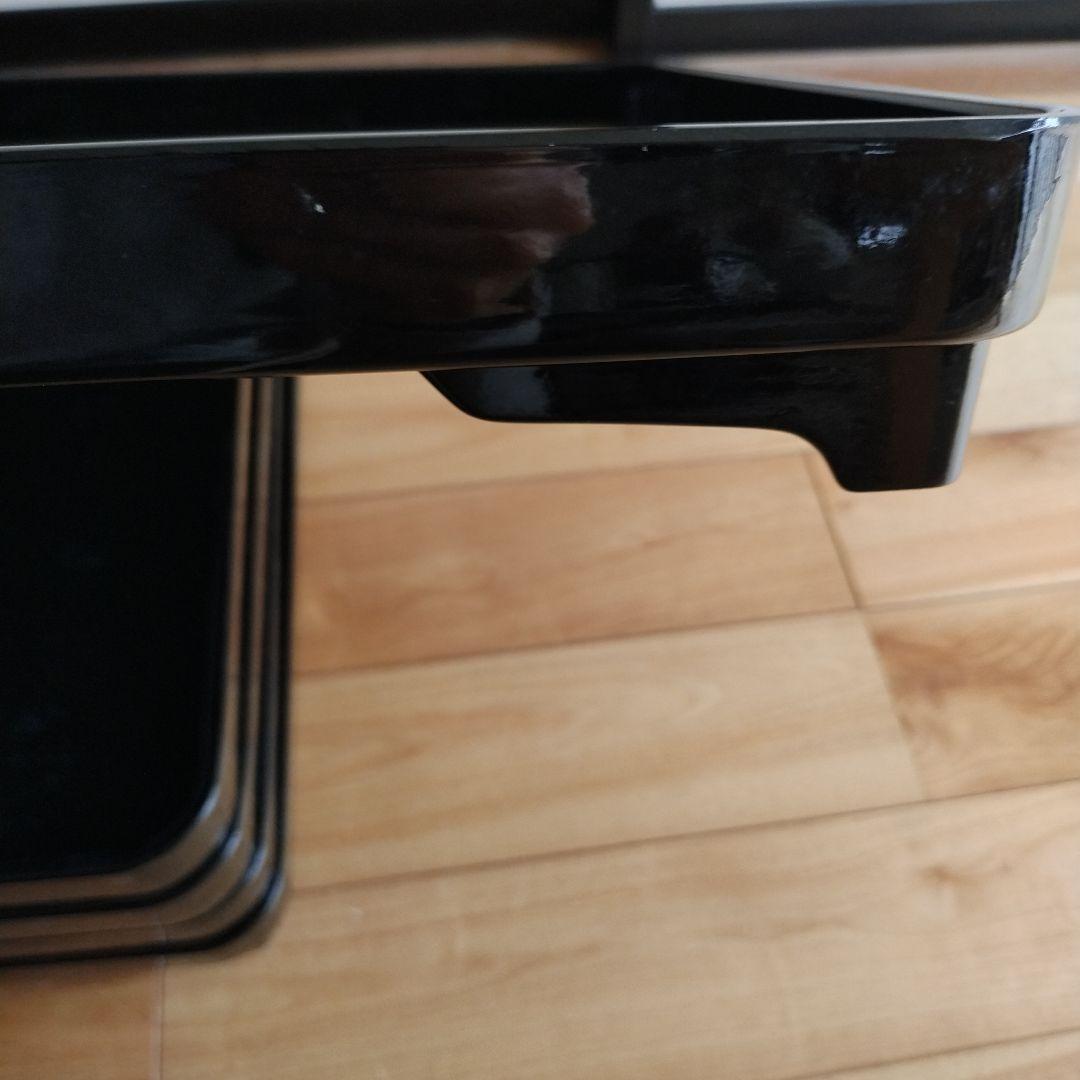 高級漆器　八雲塗　特選　極上厚手　脚付き　会席膳5組　手彫り　黒松タカ