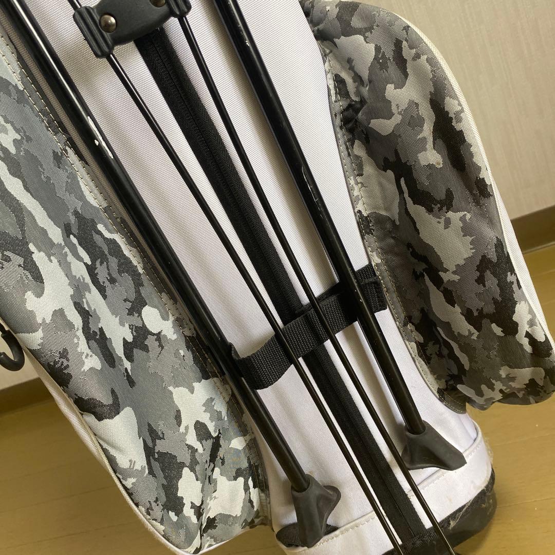 GMA キャディバッグ ホワイト・グレー・カモフラージュ