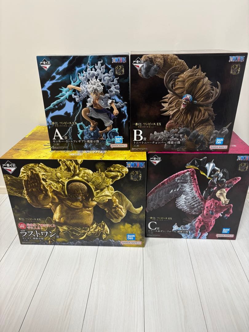 一番くじ ワンピース　センゴク　ルフィ　チョッパー　ピエール　A B C ラスト