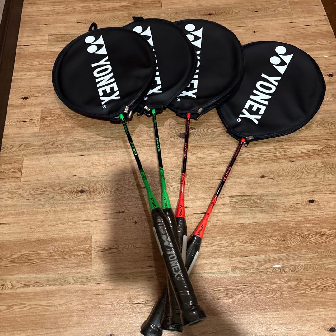 YONEX R-4000G バドミントンラケット4本