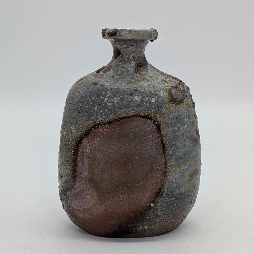 本山和泉 備前焼 窯変徳利 共箱栞 とっくり 酒器 食器 一輪挿し花入 花瓶