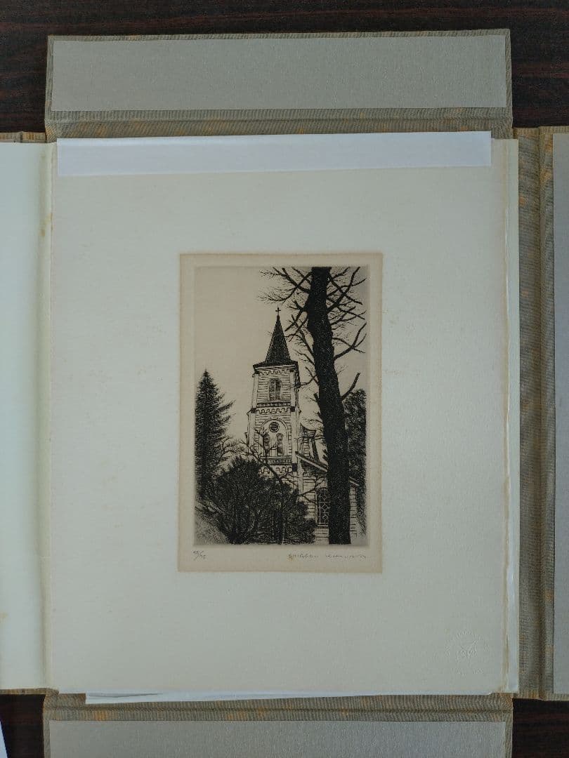 木村茂　銅版画集　日本の街 第７集　鶴岡 ５点　限定75部の内１部　希少　鶴岡市