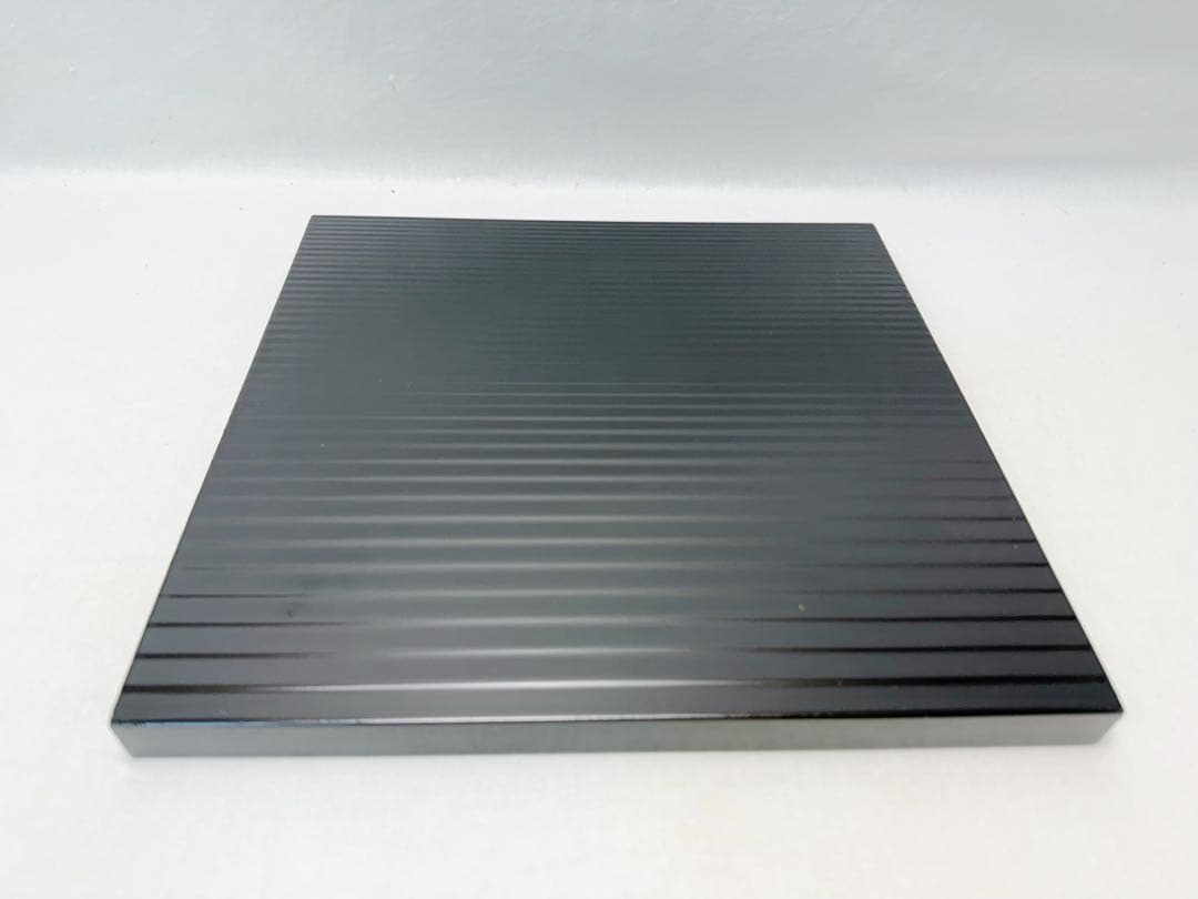 未使用 茶道具 塗師 川瀬表完造 黒真塗 荒目板 小板 敷板 共箱