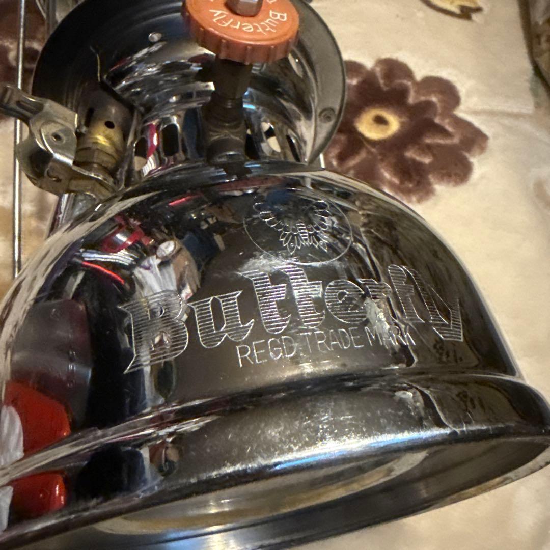 ペトロマックス似　真鍮製バタフライランタン　動作未確認