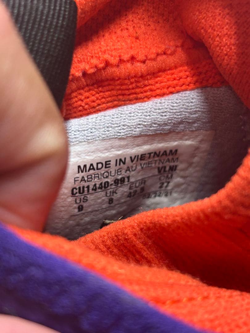 Nike サッカーシューズ スパイク ネイビー/オレンジ　定価30000円