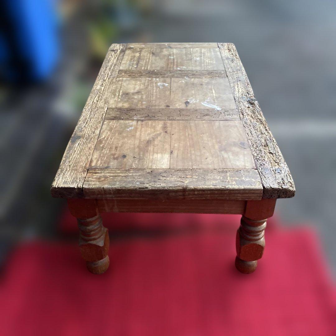 アンティーク　木製 小型　ナチュラルウッドの机