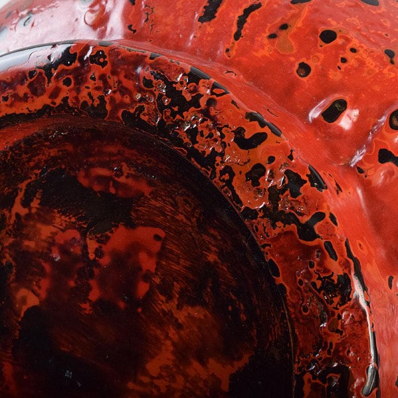 漆器　会津塗　乾漆鉢　丸鉢　時代箱付　V　R9272