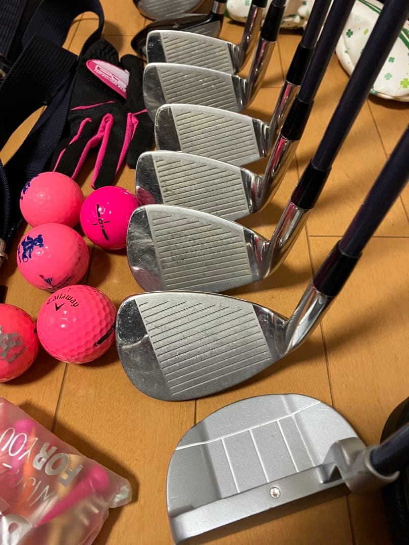 レディース　右利き　女性用　ゴルフクラブセット　クラブケース　初心者向け