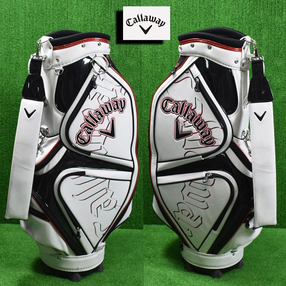 Callaway/キャロウェイ キャディバッグ9型【ホワイト】美品！