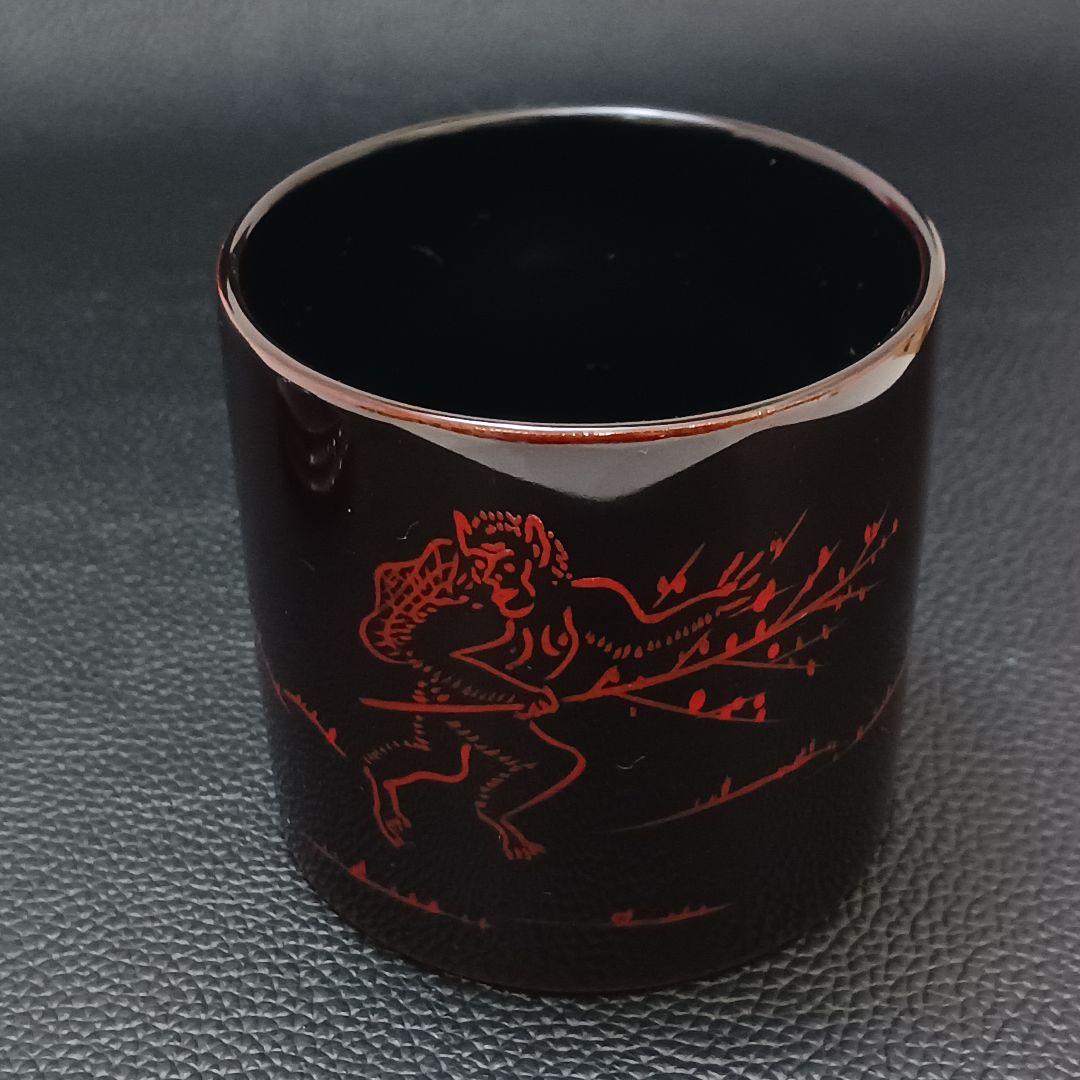 Y2975-14 茶道具 春彦作 漆塗 茶入 棗 共箱　 　う