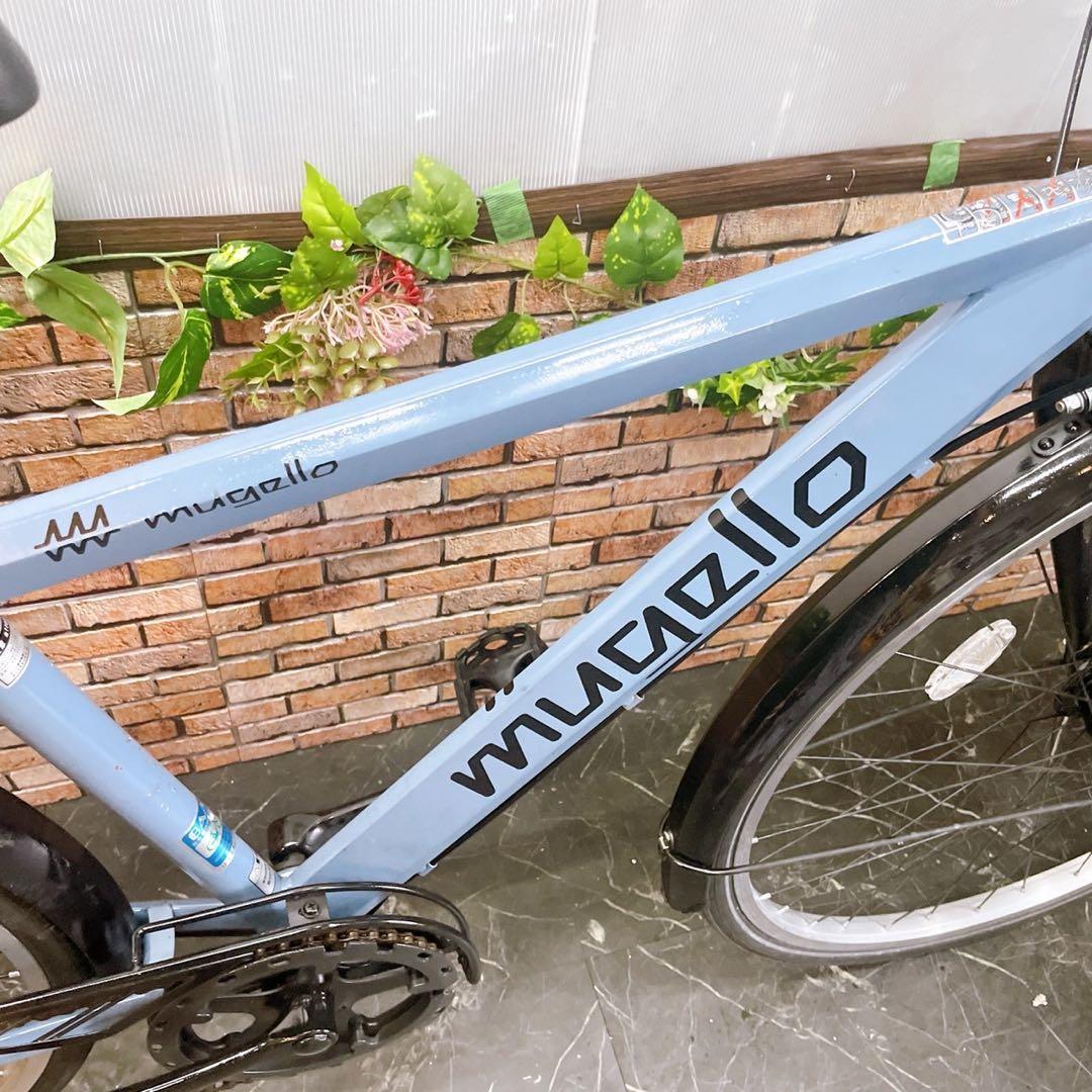 【63】一般車 シティー車 mugello ブルーグレー 27インチ