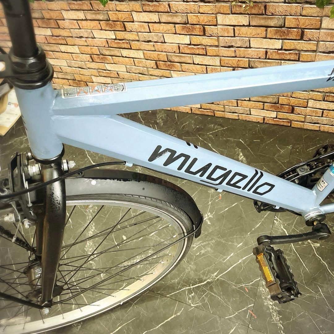 【63】一般車 シティー車 mugello ブルーグレー 27インチ