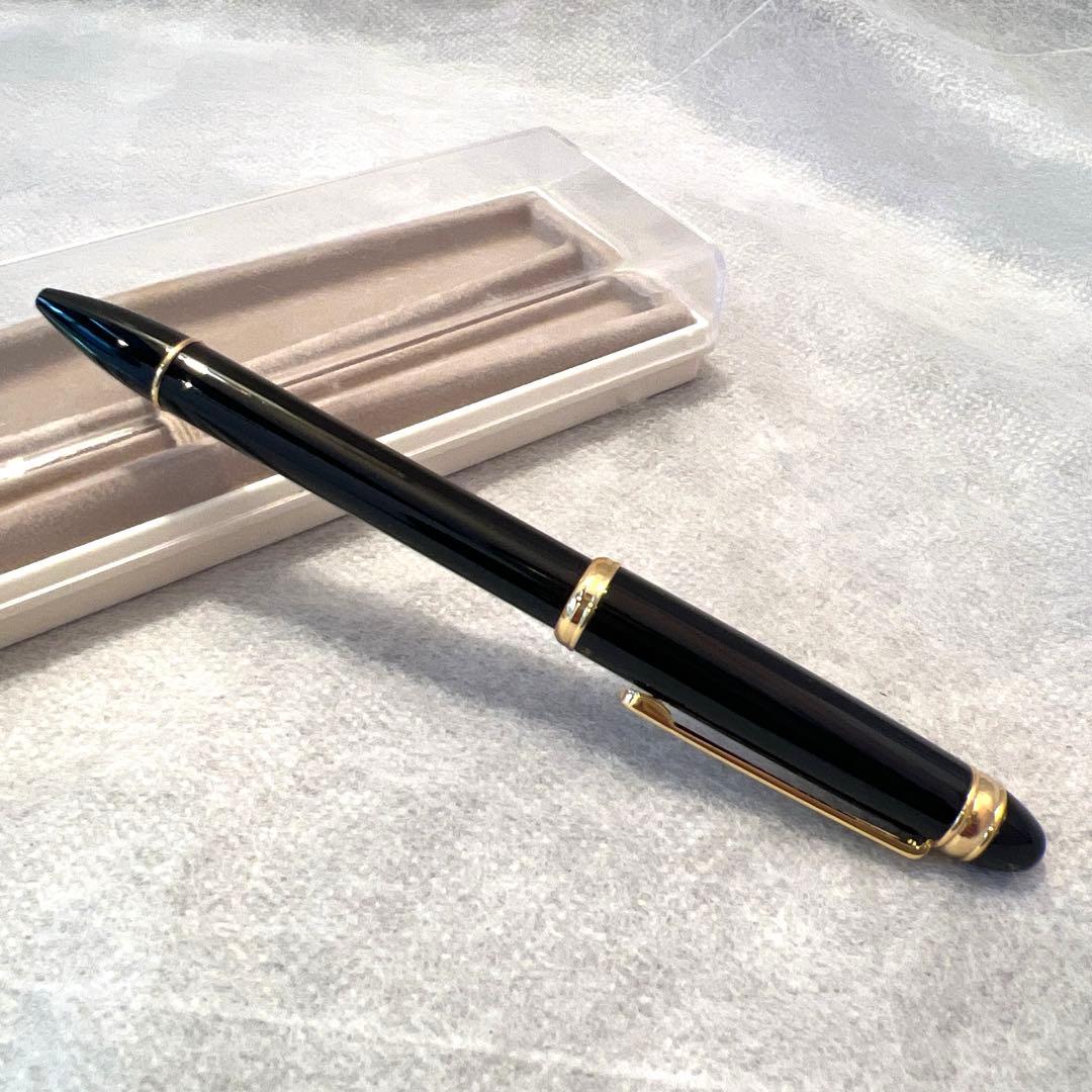 【美品】PLATINUMボールペン　黒×ゴールド