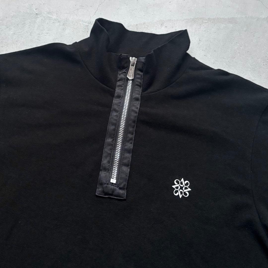 St ANDREWS セントアンドリュース ベア天竺ハーフジップハイネックシャツ