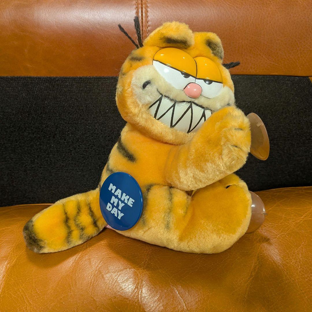 ガーフィールド プラッシュ 吸盤付き Make My Day ぬいぐるみ