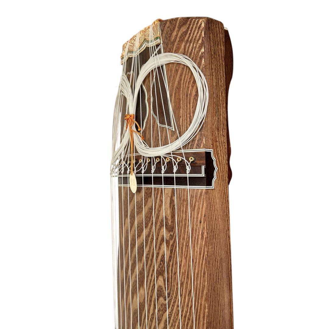 今*つ様 【琴 13弦】綾杉彫 くり甲 蒔絵 秀一刀 彫金 演奏会用