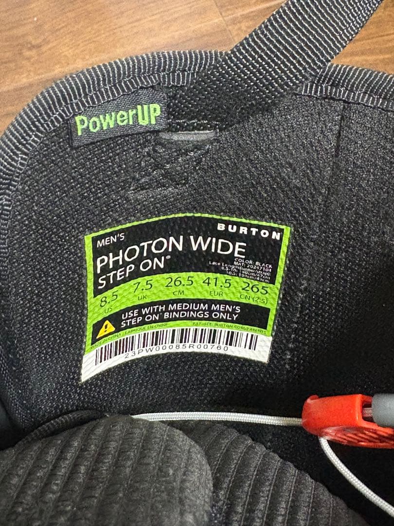 右足FLUX step onステップオン PHOTON WIDE 26.5cm