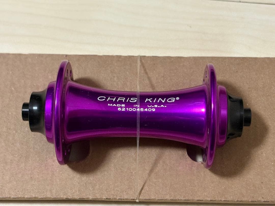 【美品】Chris king クリスキング 前後ハブ violet