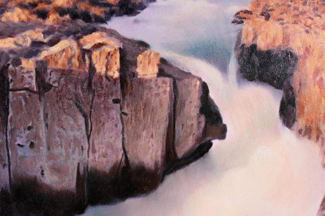 未使用高級ゴールド額付★手書き油絵★外寸約880×660mm 玄関やリビングに6