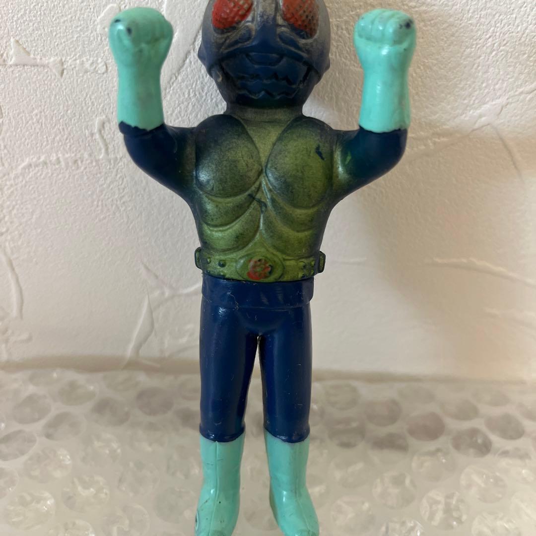 ⚠️激レア・当時物　仮面ライダー　ミニソフビ　ポピー製　昭和レトロ　旧バンダイ