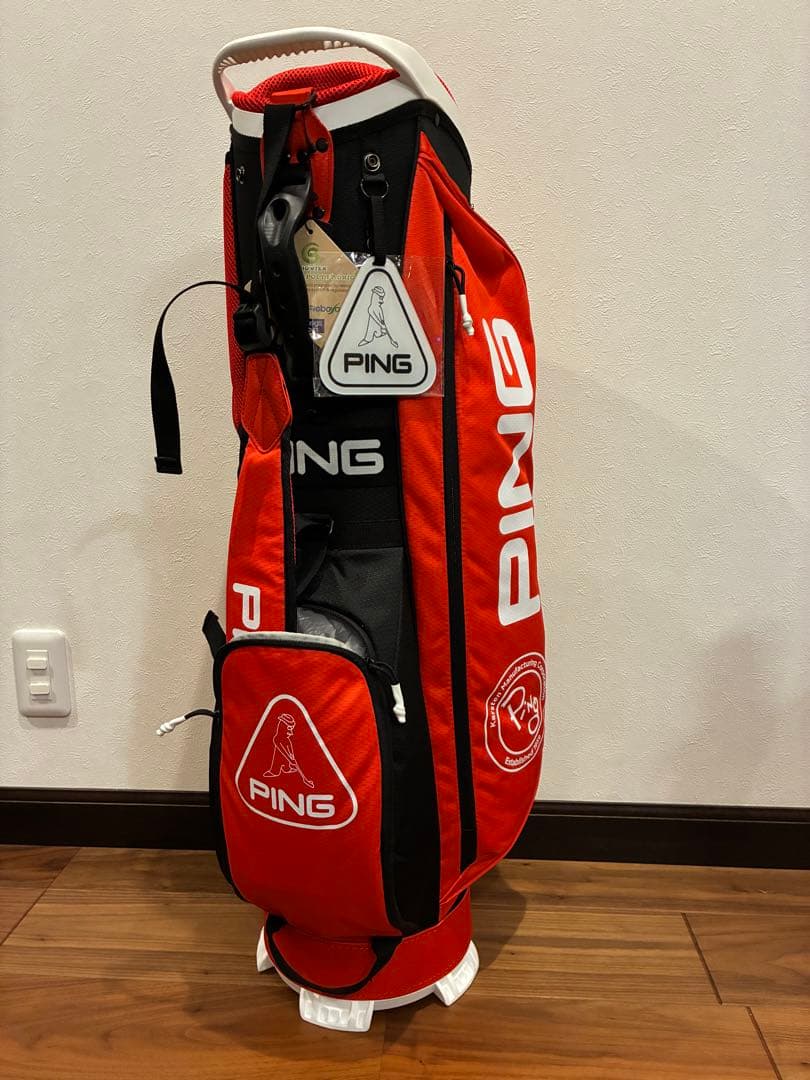 PING キャディバッグ 赤黒