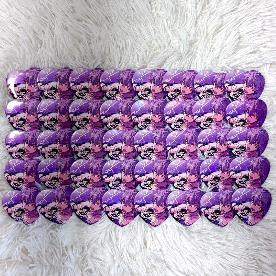 大神晃牙 願望缶 ロッキンスター ハート型缶バッジ