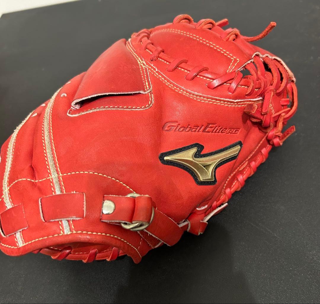 ✨ 極美品✨ミズノ グローバルエリート 軟式用 グローブキャッチャーミット