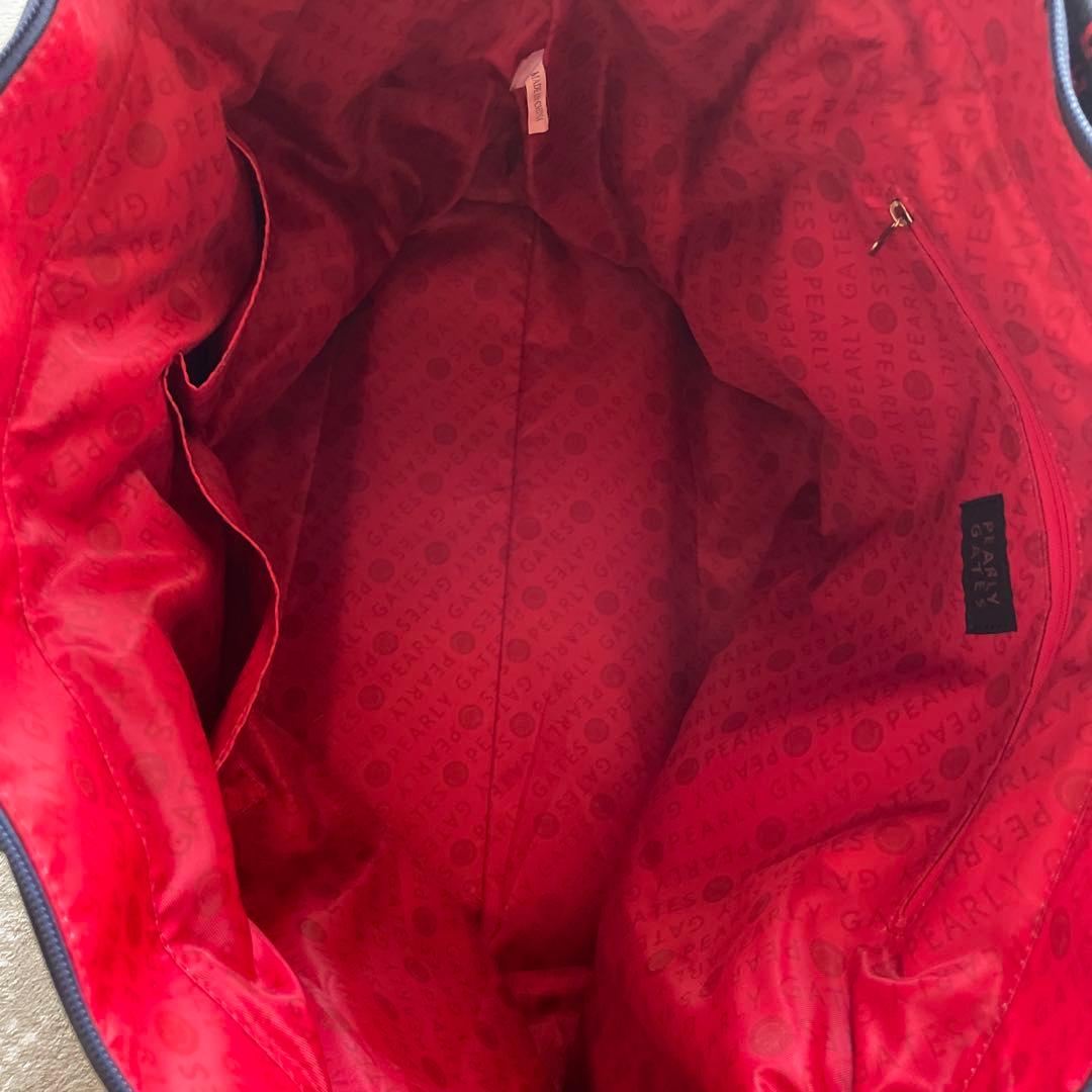 PEARLY GATES ゴルフロッカーバッグ ネイビー/レッド