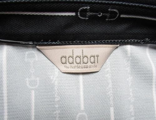 新品 アダバット/adabat ゴルフ　ビットストライプ長袖ポロシャツ/L