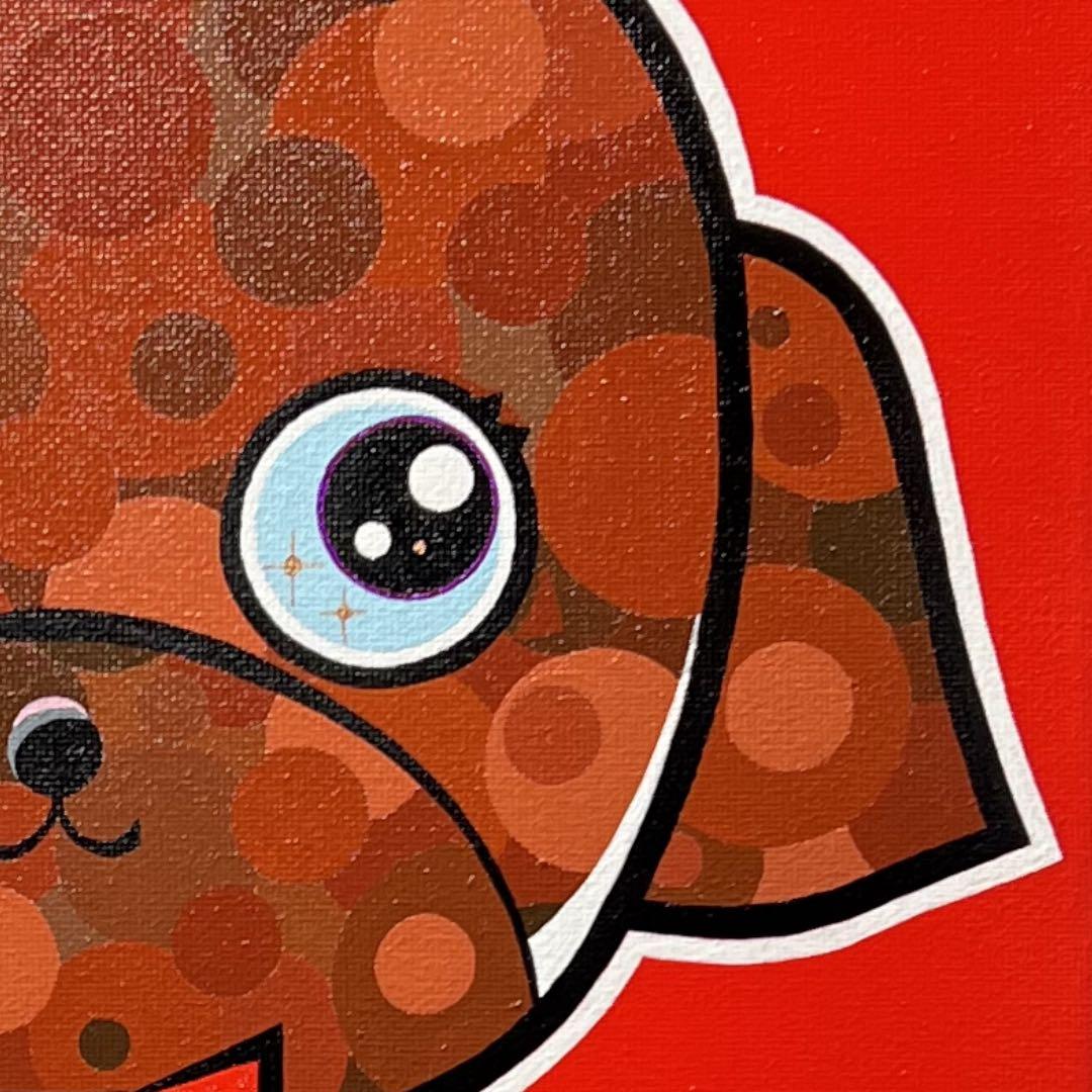 「bitter」｜絵画 原画 動物画 犬の絵 イラスト ドローイング