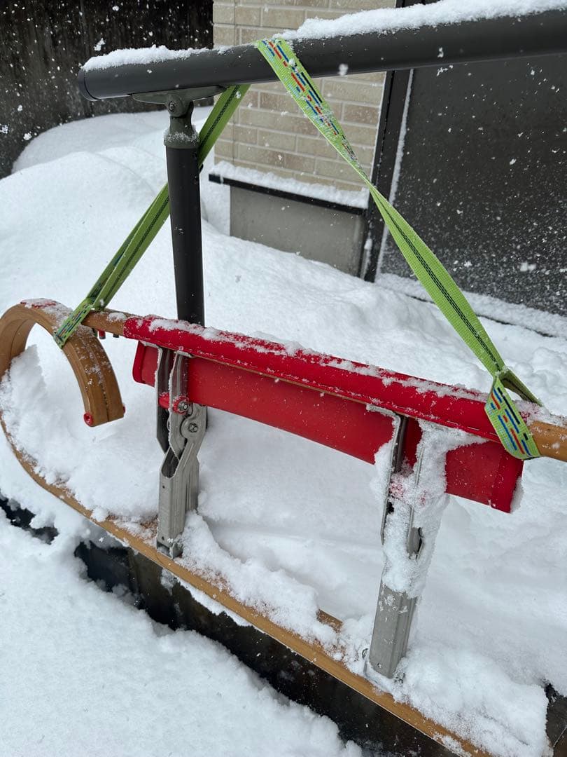 【値下げ】ドイツ製　折り畳み　ソリ　ボブスレー