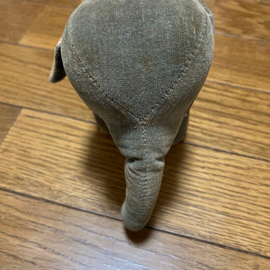 ヴィンテージ　ゾウ　ぬいぐるみ　動物園ぬいぐるみ　昭和レトロ